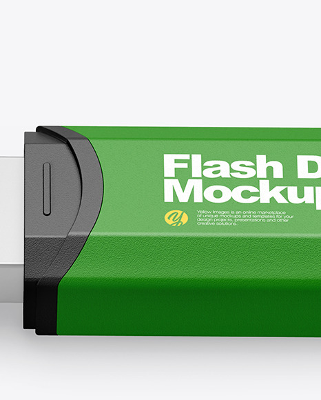 Textured USB Flash Drive Mockup PSD #1
