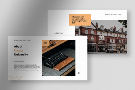 Eduate - Clean and Neat University Profile Presentation