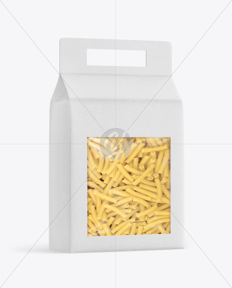 Kraft Box with Tortiglioni Pasta Mockup PSD #3