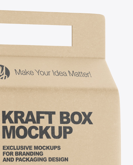 Kraft Box with Tortiglioni Pasta Mockup PSD #1