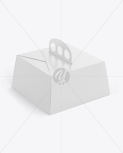 Paper Box w  Handle Mockup PSD #1