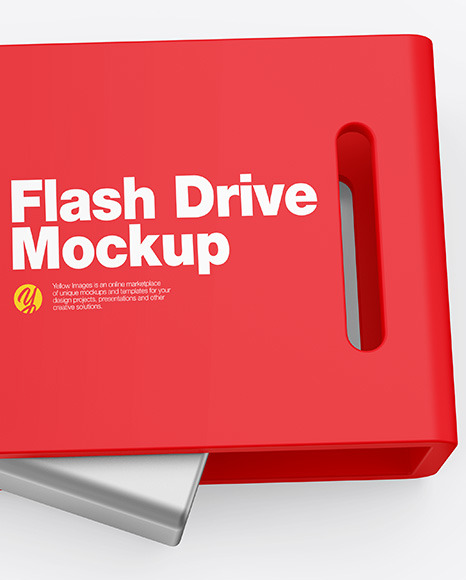 USB Type C Flash Drive Mockup PSD #1