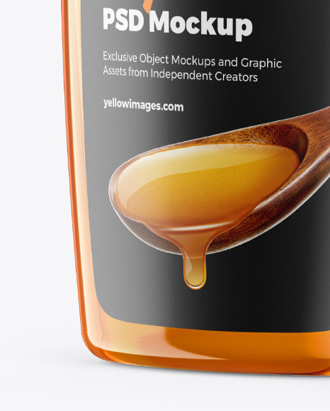Honey Bottle Mockup PSD #1