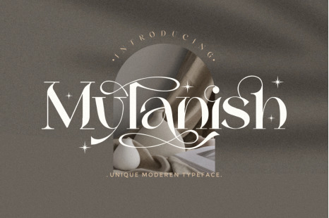 Mylanish_unique modern typeface
