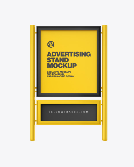 Advertising Stand Mockup PSD #2