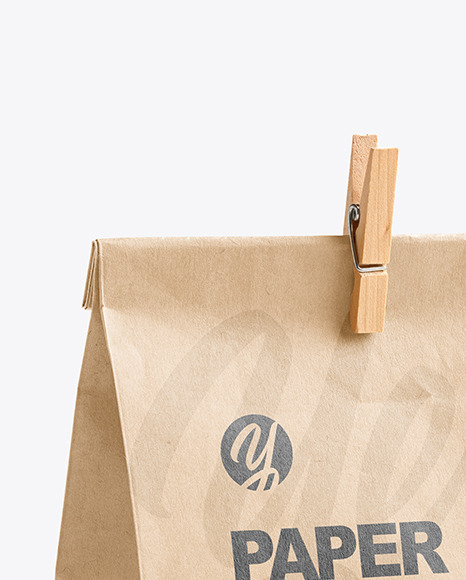 Kraft Paper Bag Mockup PSD #4