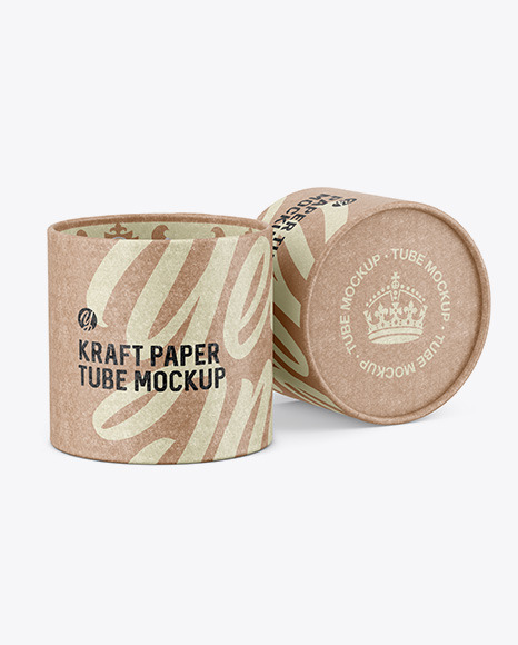 Opened Matte Kraft Paper Tube