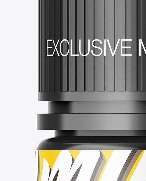 Glossy Dropper Bottle Mockup PSD #2