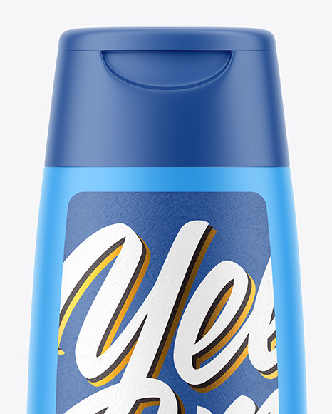 Matte Shampoo Bottle Mockup PSD #1