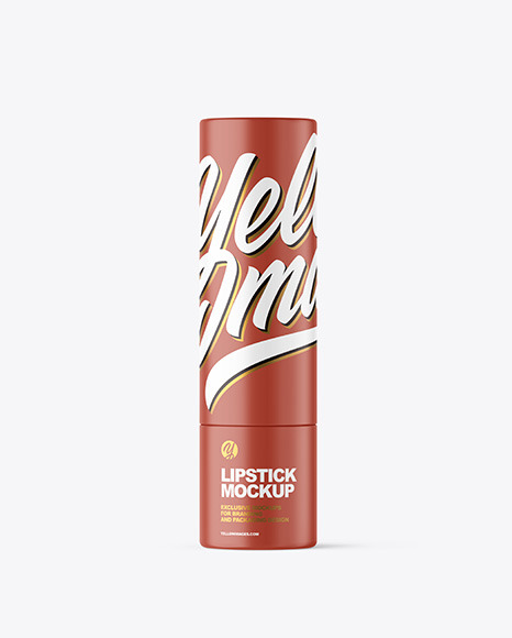 Matte Lipstick Tube Mockup