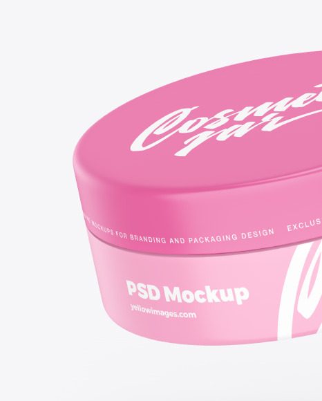 Box with Cosmetic Jar Mockup PSD #4