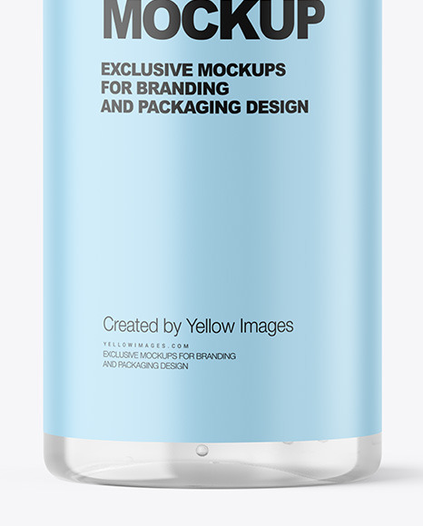 Clear Cosmetic Bottle Mockup PSD #7