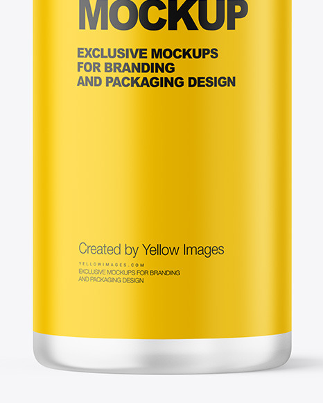 Frosted Cosmetic Bottle Mockup PSD #7