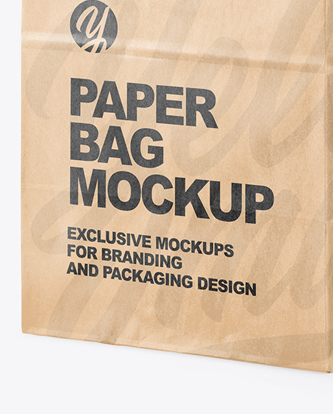 Kraft Paper Bag Mockup PSD #4