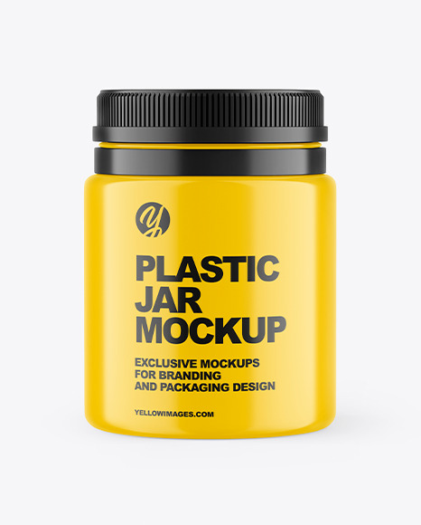 Plastic Medicines Jar Mockup PSD #2