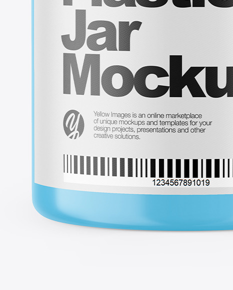Plastic Medicines Jar Mockup PSD #1