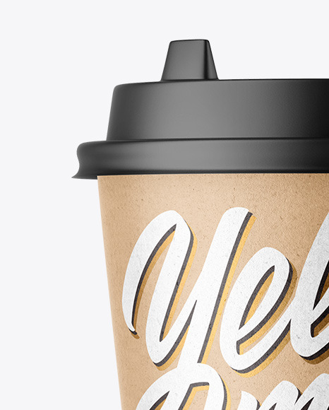 Kraft Coffee Cup Mockup PSD #1