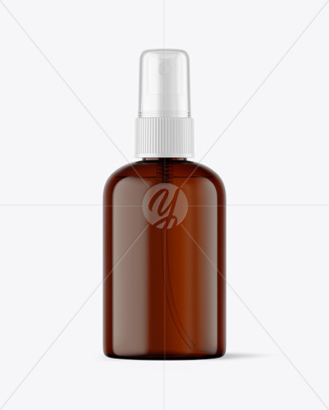 New Free Mockups – Amber Cosmetic Spray Bottle Mockup – Download Now