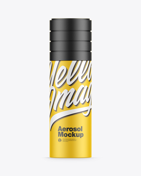 Aerosol Bottle Mockup