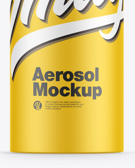 Aerosol Bottle Mockup PSD #1