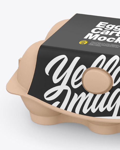 Egg Carton Pack Mockup PSD #2