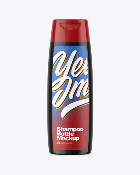 Glossy Shampoo Bottle Mockup
