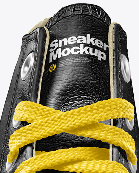 Leather Sneaker Mockup   Front View PSD #2