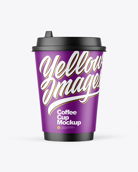 Matte Paper Coffee Cup Mockup PSD #4