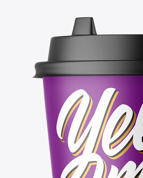 Matte Paper Coffee Cup Mockup PSD #2