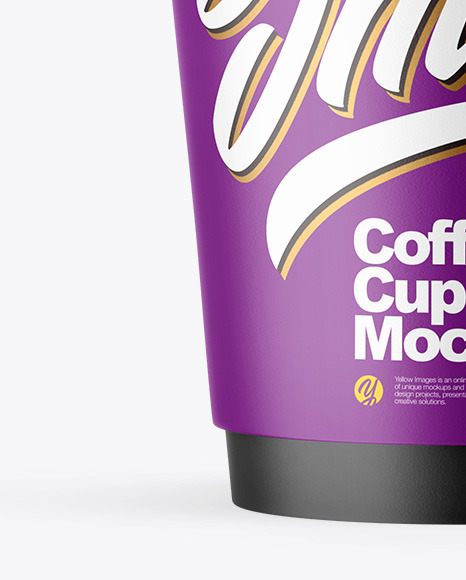 Matte Paper Coffee Cup Mockup PSD #1