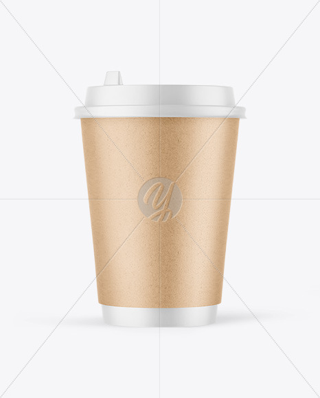 Kraft Coffee Cup Mockup PSD #3