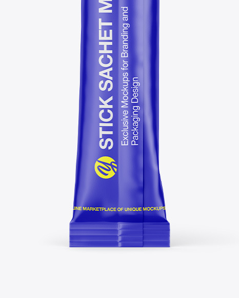 Matte Stick Sachet Mockup PSD #6
