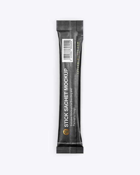 Kraft Stick Sachet Mockup PSD #2