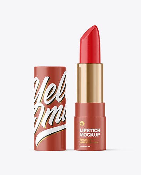 Matte Lipstick Tube Mockup