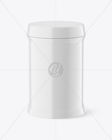 Glossy Plastic Jar Mockup PSD #1