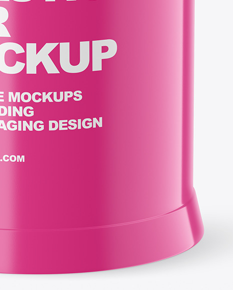 Glossy Plastic Jar Mockup PSD #4