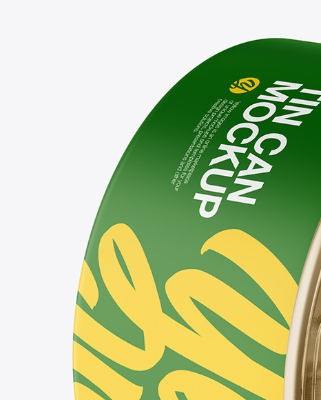 Two Glossy Tin Cans Mockup PSD #2