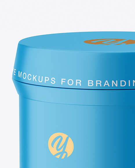 Matte Plastic Jar Mockup PSD #3