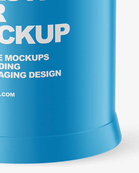 Matte Plastic Jar Mockup PSD #4