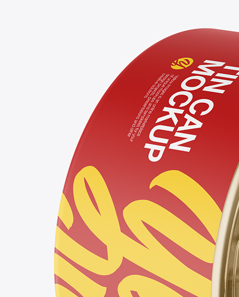 Two Matte Tin Cans Mockup PSD #2