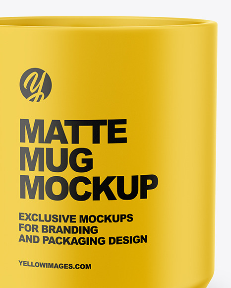 Matte Mug Mockup PSD #3