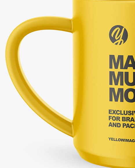 Matte Mug Mockup PSD #4