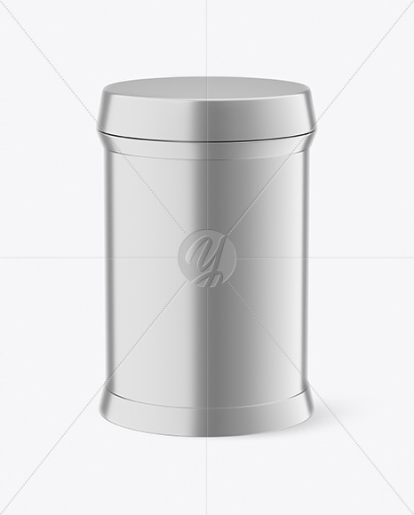 Metallized Plastic Jar Mockup PSD #1