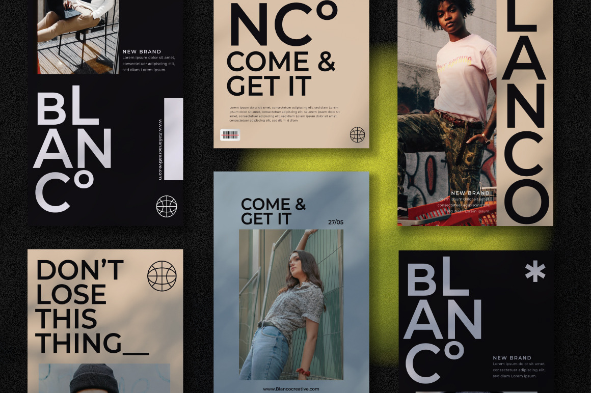 blanco instagram template