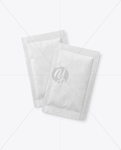 Two Kraft Paper Sachets Mockup PSD #3