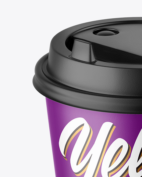 Matte Paper Coffee Cup Mockup PSD #2