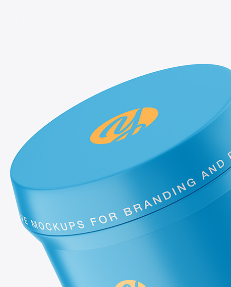 Matte Plastic Jar Mockup PSD #3