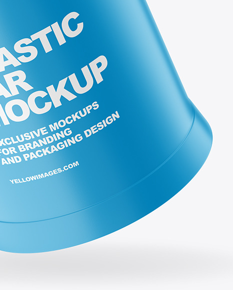 Matte Plastic Jar Mockup PSD #4