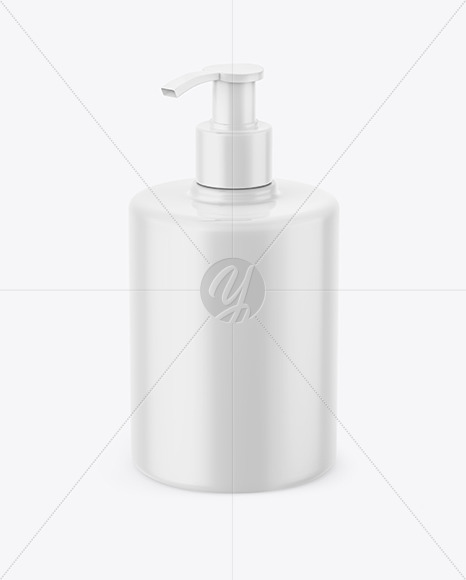 Matte Soap Bottle with Pump Mockup PSD #3