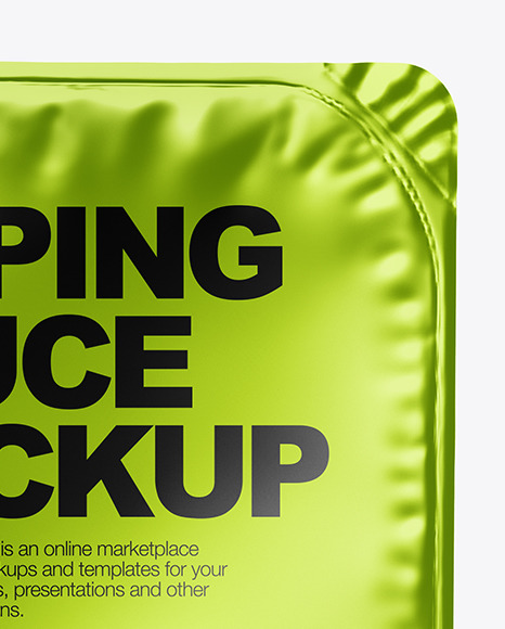 Dipping Sauce With Foil Closure Mockup (High-Angle Shot) - Free Download  Images High Quality PNG, JPG